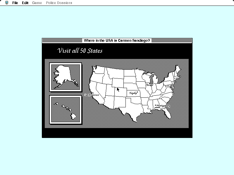 Where in the U.S.A. Is Carmen Sandiego? gameplay