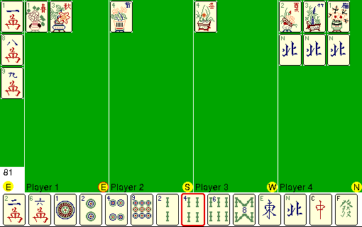 Mahjong gameplay