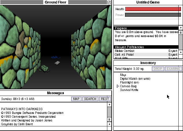 Pathways into Darkness gameplay