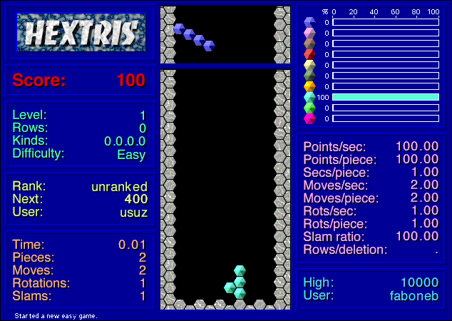 Hextris gameplay