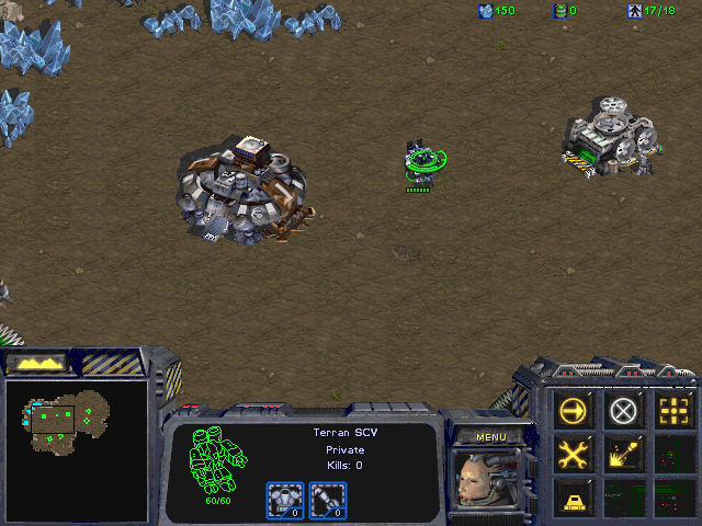 StarCraft Demo gameplay